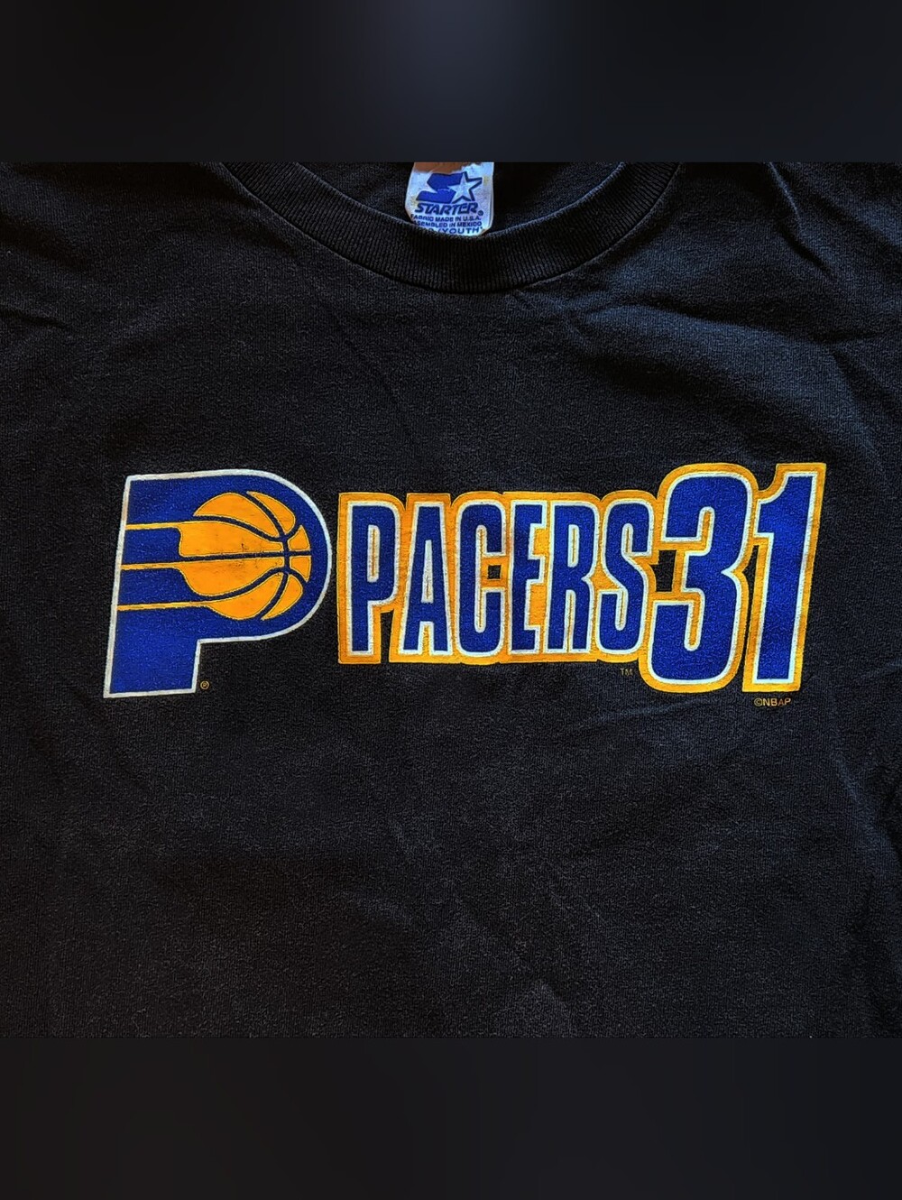 Vintage 90s Indiana Pacers 31 Reggie Miller Starter Shirt